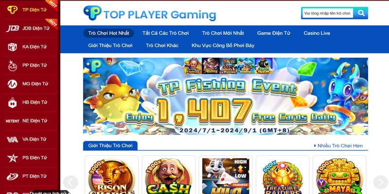 Sân chơi là nơi quy tụ nhiều sảnh game uy tín nổi tiếng trên thị trường